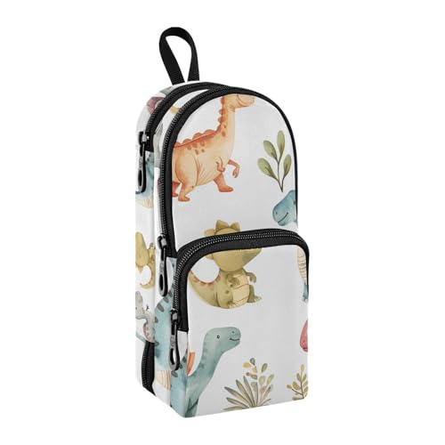 Niedliches kleines Dinosaurier-Federmäppchen, großes Fassungsvermögen, Stifttasche mit Fach, Schüler-Form, Schreibwaren-Organizer, Federmäppchen für Schule, Büro, Arbeit, Niedlicher kleiner von Mnsruu