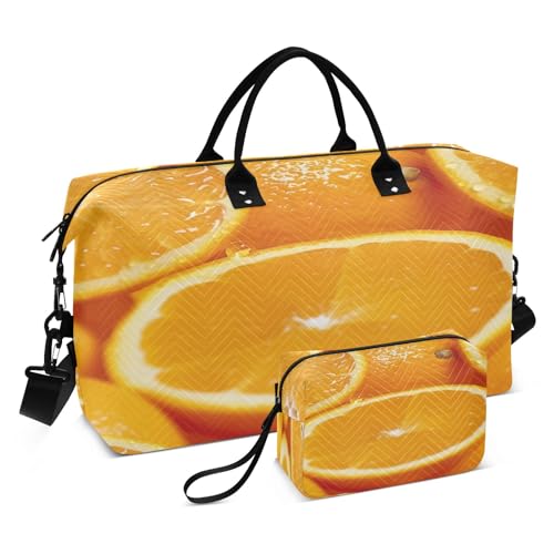 Reisetasche für Fitnessstudio, Yoga, Handgepäcktasche für Männer und Frauen, Orange, Orange, Einheitsgröße, Reisetasche von Mnsruu