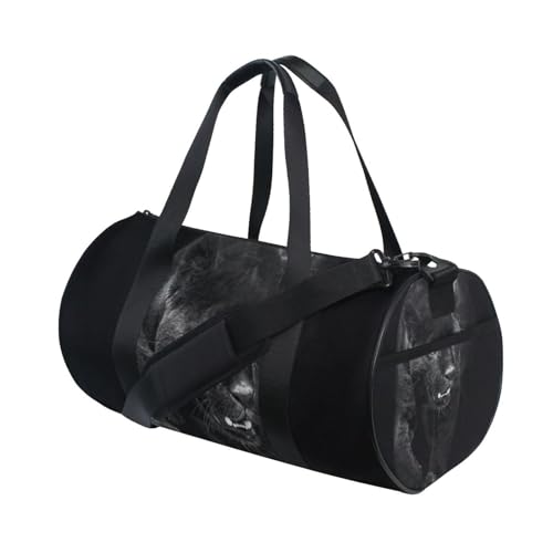 Reisetasche für Herren und Damen, Black Panther im Dunkeln, große Reise-Übernachtungs-Seesack, Unisex, hohe Kapazität, großes Gepäck, Sport, Turnbeutel, Muster 7, Einheitsgröße von Mnsruu