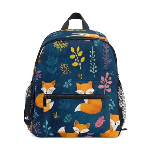 Rucksack mit Fuchsmuster, für Kleinkinder, Vorschultasche, Kindergarten, Schultasche, Kindergarten, Reisetasche für Mädchen und Jungen, Orange Rucksack mit Fuchsmuster, für Kleinkinder, Vorschultasche, Kindergarten, Schultasche, Kindergarten, Reisetasche für Mädchen und Jungen, Orange von Mnsruu