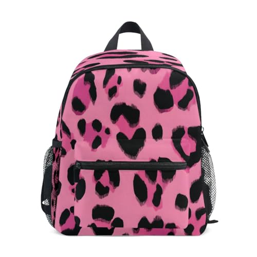 Rucksack mit Rosen-Leopardenmuster, Kleinkind-Rucksack, Vorschultasche, Kindergarten, Schultasche, Kindergarten, Reisetasche für Mädchen und Jungen Rucksack mit Rosen-Leopardenmuster, Kleinkind-Rucksack, Vorschultasche, Kindergarten, Schultasche, Kindergarten, Reisetasche für Mädchen und Jungen von Mnsruu