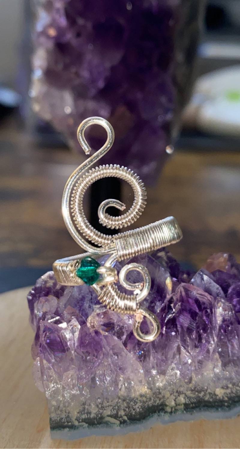 Boho Silber Ring von MoCraftedCrystals