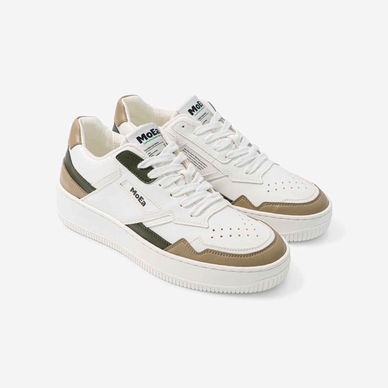 GEN1 - CACTUS TRICOLOR | MoEa | vegane Sneaker | White an... 46 von MoEa