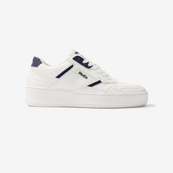 MoEa Sneakers GEN1 - Mushroom White & Navy von MoEa