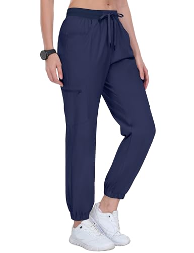 MoFiz Cargohose Damen Lang Wanderhose Sommer Leicht Outdoorhose Wasserdicht Schnelltrocknende Freizeithose mit mit Vier Großen Taschen Marineblau XXL MoFiz Cargohose Damen Lang Wanderhose Sommer Leicht Outdoorhose Wasserdicht Schnelltrocknende Freizeithose mit mit Vier Großen Taschen Marineblau XXL von MoFiz