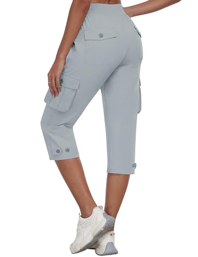 MoFiz Damen Cargo Caprihose 3/4 Wanderhose Leicht Outdoor Cargohose Schnell Trocknend Atmungsaktiv Trekkinghose mit Tasche MoFiz Damen Cargo Caprihose 3/4 Wanderhose Leicht Outdoor Cargohose Schnell Trocknend Atmungsaktiv Trekkinghose mit Tasche von MoFiz