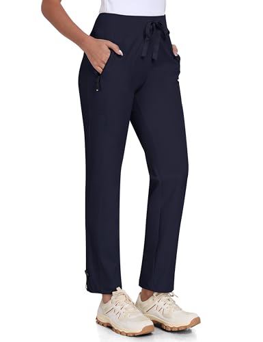 MoFiz Damen Cargohose Wanderhose Leichte Jogginghose Schnell Trocknende Freizeithose Outdoorhose für Sommer Blau-A 3XL von MoFiz