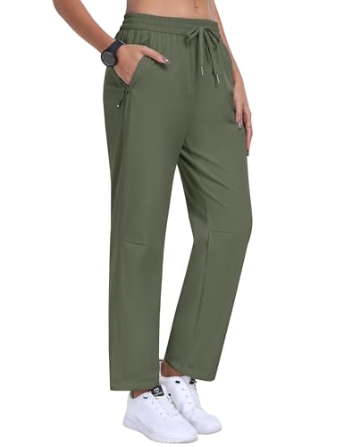 MoFiz Damen Leichte Cargo Hosen Trekkinghose Schnell Trocknend Workout Laufhose Trainingshose Track Pants Graugrün US S MoFiz Damen Leichte Cargo Hosen Trekkinghose Schnell Trocknend Workout Laufhose Trainingshose Track Pants Graugrün US S von MoFiz