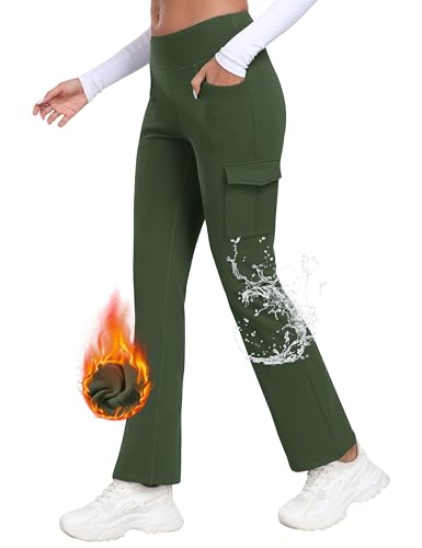 MoFiz Damen Outdoorhose Stretch Wasserdicht Sporthose Hohe Taille Fleece Warme Flare Yogahosen for Workout Arbeit MoFiz Damen Outdoorhose Stretch Wasserdicht Sporthose Hohe Taille Fleece Warme Flare Yogahosen for Workout Arbeit von MoFiz