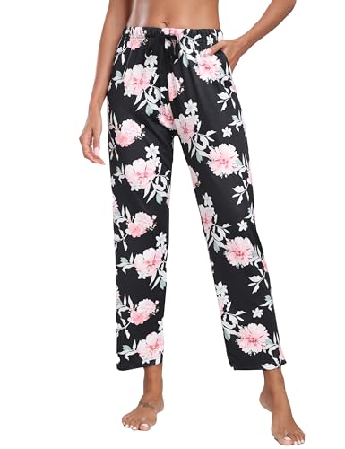 MoFiz Damen Pyjamahose Weich Schlafanzughose Kariert Freizeithose Nachtwäsche mit Taschen PD XXL MoFiz Damen Pyjamahose Weich Schlafanzughose Kariert Freizeithose Nachtwäsche mit Taschen PD XXL von MoFiz