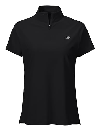 MoFiz Damen Rashguard UV-Schutz Shirt Quick Drying Schwimmshirt T-Shirt Sonnenschutz UPF 50+ Badeshirt Schwarz XS von MoFiz