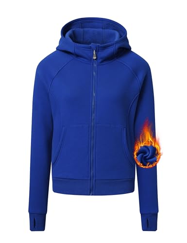 MoFiz Damen Sweatjacke Sportjacke Atmungsaktive Softshelljacke für Laufen, Outdoor, Wandern und Freizeit Blau GefäRbt XS von MoFiz