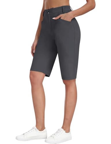 MoFiz Damen Outdoor Cargoshorts mit Taschen Sommer Wandern Bermuda Shorts Leichte Sport Trekking Shorts Dunkelgrau XL MoFiz Damen Outdoor Cargoshorts mit Taschen Sommer Wandern Bermuda Shorts Leichte Sport Trekking Shorts Dunkelgrau XL von MoFiz