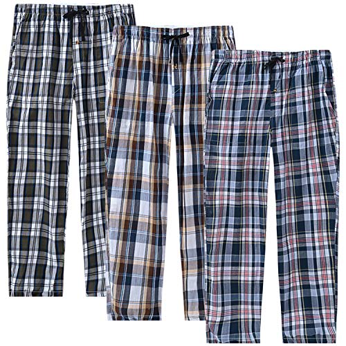 MoFiz Herren Lange Pyjamahose Weich Schlafanzughose Baumwolle Freizeithose Loungewear 3 Pack XL MoFiz Herren Lange Pyjamahose Weich Schlafanzughose Baumwolle Freizeithose Loungewear 3 Pack XL von MoFiz