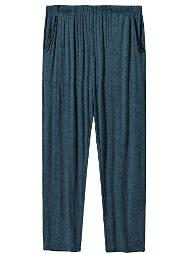 MoFiz Herren Modal PJ Bottom Jersey Knit Pyjamahose/Loungehose/Nachtwäsche Hose, blau, Small von MoFiz