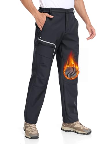 MoFiz Herren Wanderhose Warm Gefüttert Outdoorhose Wasserdicht Skihose Softshellhose Winddicht Arbeitshose für Winter B- Dunkelgrau EU 4XL MoFiz Herren Wanderhose Warm Gefüttert Outdoorhose Wasserdicht Skihose Softshellhose Winddicht Arbeitshose für Winter B- Dunkelgrau EU 4XL von MoFiz