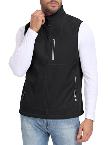 MoFiz Herren weste outdoor thermo weste softshell weste armlose jacke fleece weste Schwarz-83 3XL MoFiz Herren weste outdoor thermo weste softshell weste armlose jacke fleece weste Schwarz-83 3XL von MoFiz