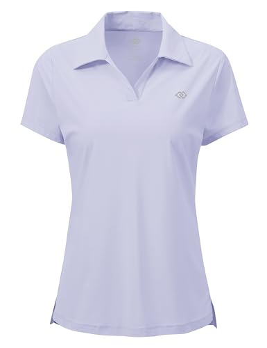 MoFiz Poloshirts Damen Kurzarm Baumwolle Polohemden Atmungsaktive Polo Golfshirts Top Violett B XXL MoFiz Poloshirts Damen Kurzarm Baumwolle Polohemden Atmungsaktive Polo Golfshirts Top Violett B XXL von MoFiz