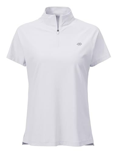 MoFiz UV Shirt Damen Kurzarm Schnell Trocknender Rash Guard UPF 50+ Schnell Trocknender Funktionsshirt für Surfen Wandern Wassersport Strand Weiß M von MoFiz