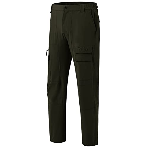 MoFiz Wanderhose Herren Atmungsaktiv Trekkinghose Outdoorhose Leichte Arbeitshosen Wasserabweisende Männer Cargo Hosen mit 7 Taschen von MoFiz