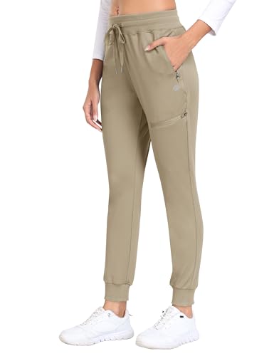 MoFiz Warme Jogginghose Damen Winter Sweatpants lang Trainingshose Waterproof Joggers Sweatpants outdoorhosen Khaki L von MoFiz