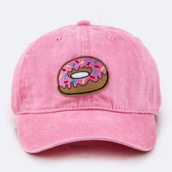 Donut Gestickter Fleck Gewaschener Baumwollhut von MoMoGoody