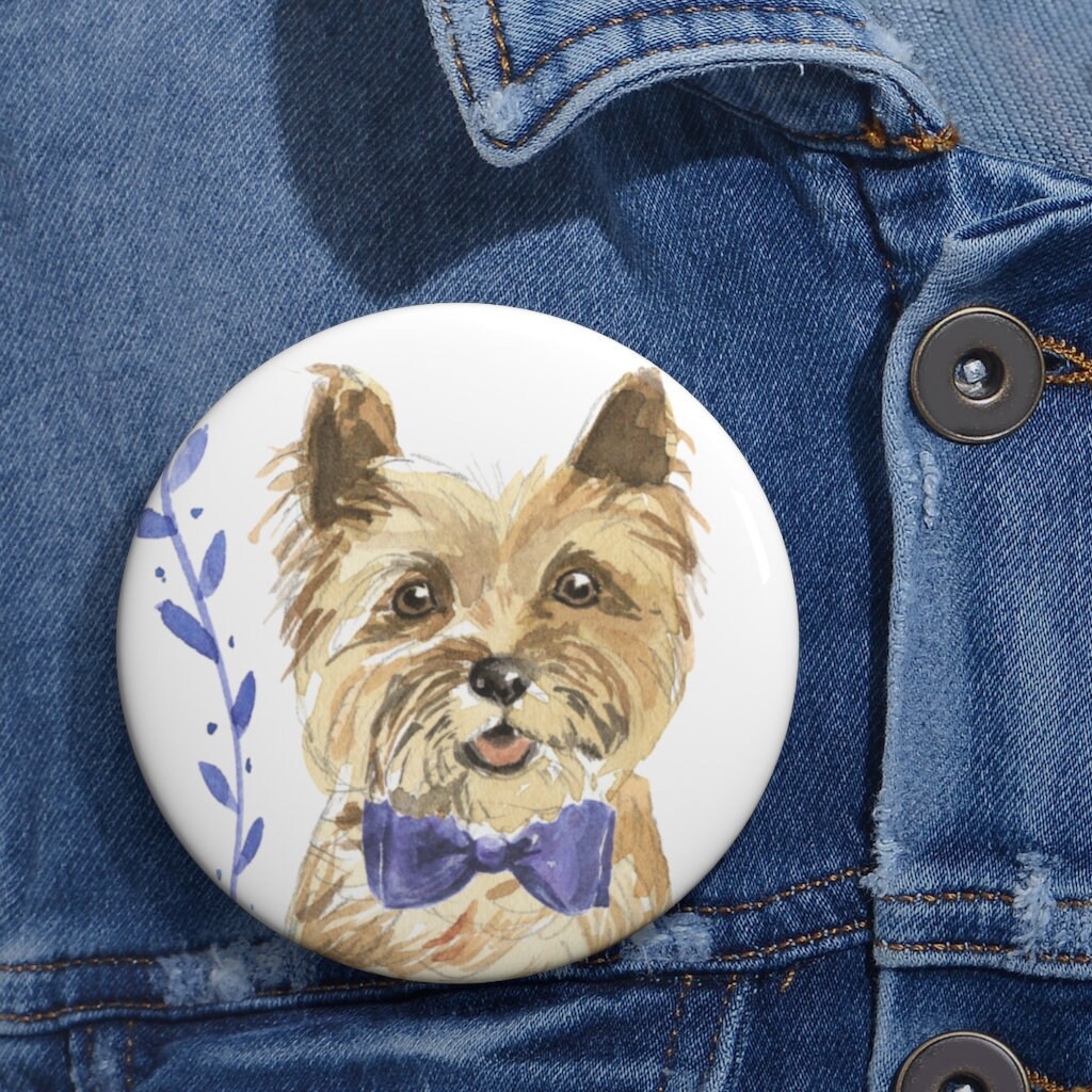 Cairn Terrier - Pin Button | Art To Wear 3 Größen Hundeabzeichen Manifest Zum Tragen Haustier Knopf Für Hundeliebhaber von MoNimoPrints