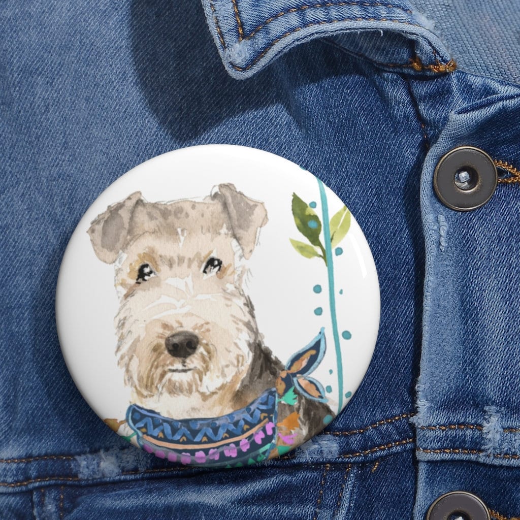 Lakeland Terrier - Pin Button | Art To Wear 3 Größen Hundeabzeichen Manifest Zum Tragen Haustier Knopf Für Hundeliebhaber von MoNimoPrints