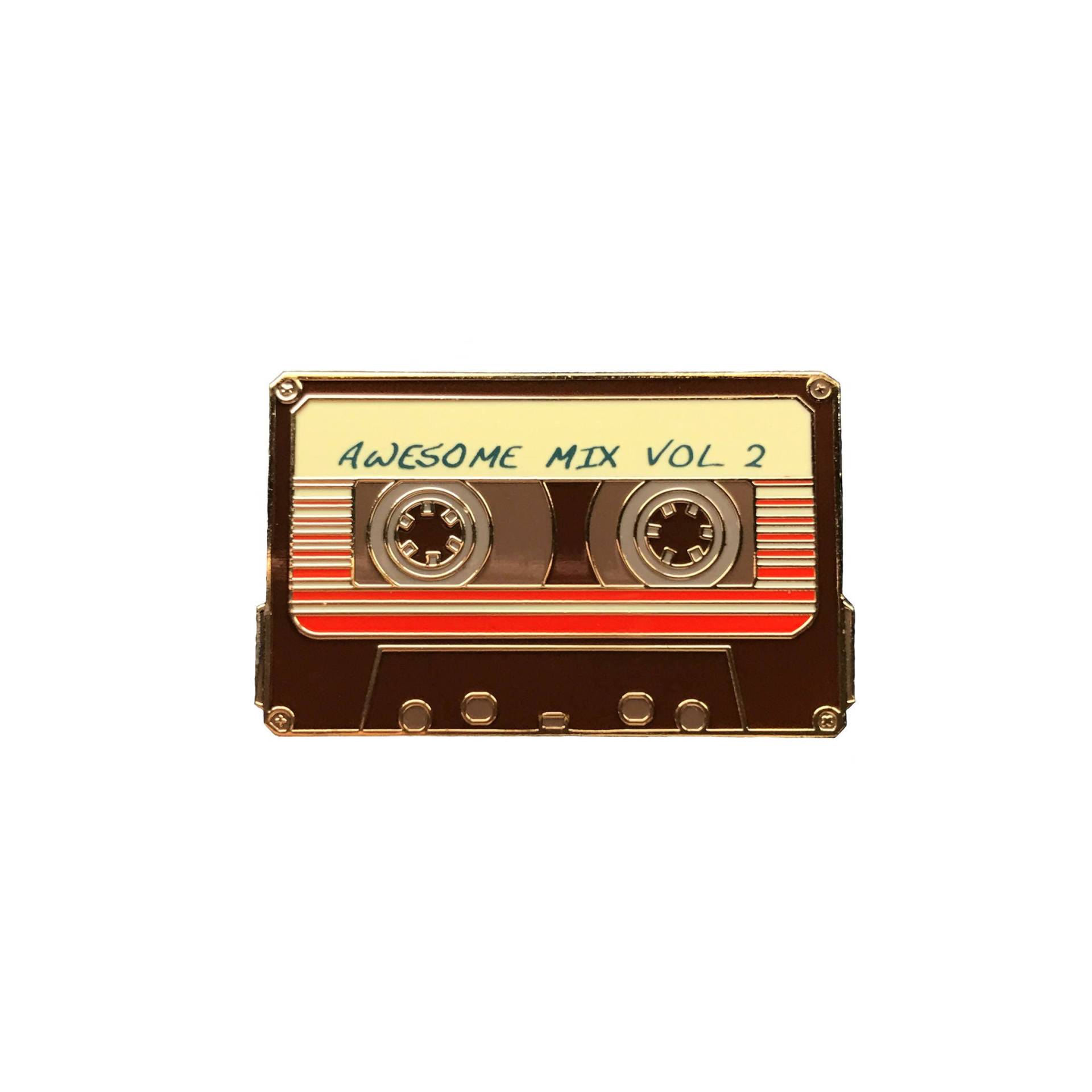 Super Mix Vol 2 - 1.5"Emaille Anstecknadel Kassette Tape/Braun & Gold Super Mix Vol 2 - 1.5"Emaille Anstecknadel Kassette Tape/Braun & Gold von MoPins