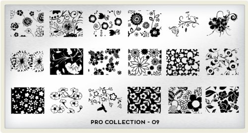 MoYou-London Nageldesign THE PRO Schablonen 09 - Nagelstempelset aus Stahl und Kunststoff - Kit mit Nagellack, MoYou Stempel und Schaber, MoYou Schablonen - Nagelstencil-Set MoYou-London Nageldesign THE PRO Schablonen 09 - Nagelstempelset aus Stahl und Kunststoff - Kit mit Nagellack, MoYou Stempel und Schaber, MoYou Schablonen - Nagelstencil-Set von MoYou