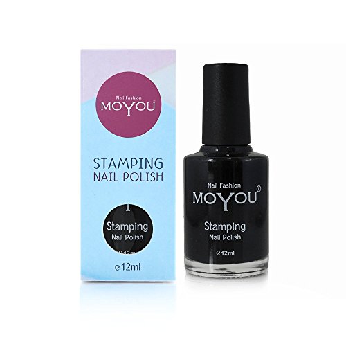 MoYou Nails Original Black colour, shiny stamping nail polish used to create beautiful and long lasting nail art designs MoYou Nails Original Black colour, shiny stamping nail polish used to create beautiful and long lasting nail art designs von MoYou