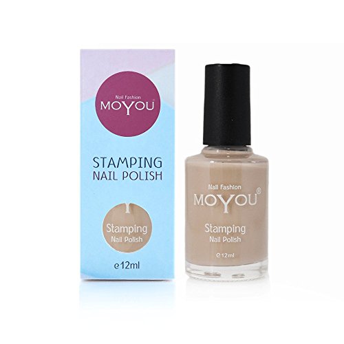 MoYou Nails Sandstorm Stamping Art Nail Polish, Used to Create Beautiful Designs, Beige Colour. von MoYou Nails