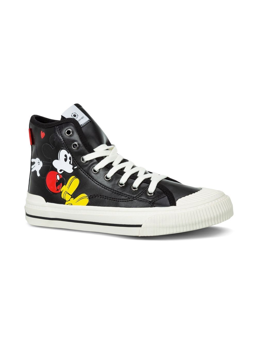 Moa Kids High-Top-Sneakers mit Micky Maus - Schwarz von Moa Kids