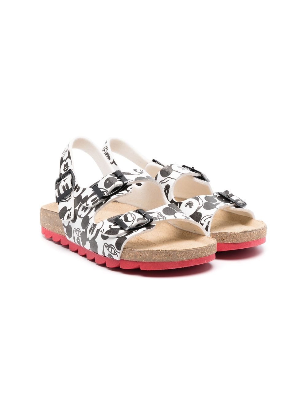 Moa Kids x Disney Sandalen mit Micky-Maus-Print - Weiß von Moa Kids