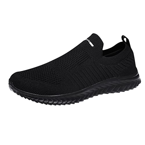 Mobanna Sneaker Damen - Slip On Sneakers Damen, Orthopädische Schuhe Mesh Atmungsaktiv Turnschuhe Gym Bequem Sportschuhe Outdoor Walkingschuhe Leichte Sneakers Freizeitschuhe Schlupfschuhe Schwarz 39 von Mobanna