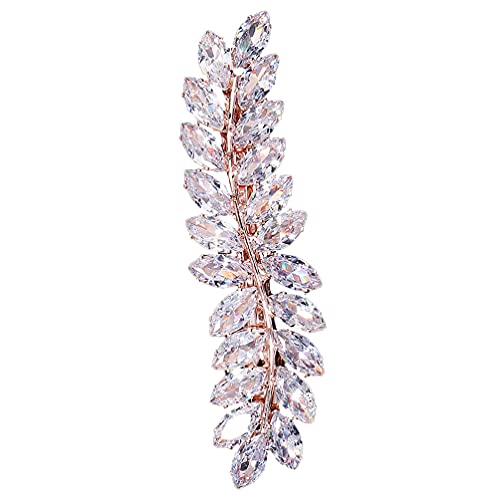 Mobestech 1stk Halbe Haarspange Diamant-haarspangen Hochzeitshaarnadeln Dekorative Haarspangen Für Damen Frauen Kopfschmuck Styling-haarnadel Strass-haarspangen Hanfu Zirkon Blumen Fräulein von Mobestech