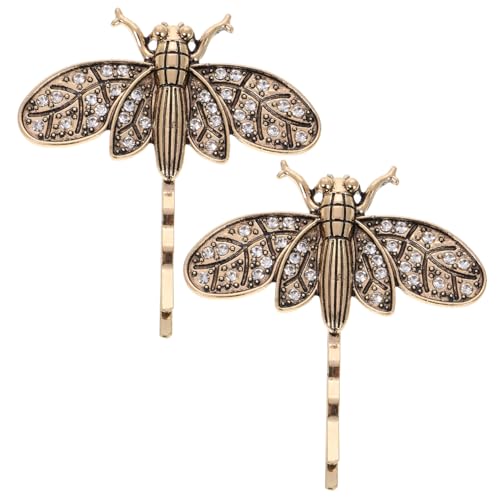 Mobestech 2 Stück Libelle Haars pange Haarstifte dekorativ dekorative Haarspangen Libellen-Haarspangen für Mädchen Libellen-Haarnadeln Haarspangen für Damen Haarbarrette Legierung Golden Mobestech 2 Stück Libelle Haars pange Haarstifte dekorativ dekorative Haarspangen Libellen-Haarspangen für Mädchen Libellen-Haarnadeln Haarspangen für Damen Haarbarrette Legierung Golden von Mobestech
