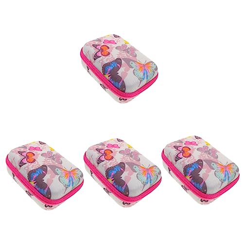 Mobestech 4 Stück Kameratasche Für Kinder Tragetasche Kamera-harttasche Outdoor-kameratasche Butterfly Digitalkameratasche Kleine Kameratasche Zubehör 600d Oxford-Stoff Reisen Pack von Mobestech