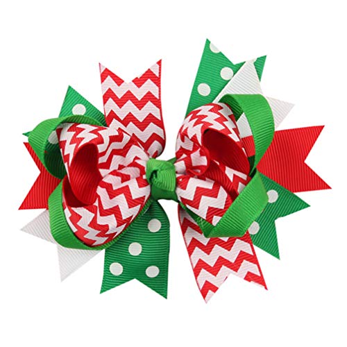 Mobestech 6 Stück Weihnachts-Bowknot-Haarnadel Modische Haarspange Haarschmuck Für Kinder Und Mädchen von Mobestech