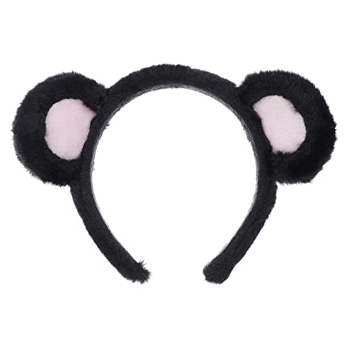 Mobestech Bärenohr Stirnband Kopfschmuck Für Kinder Stillkleider Süßes Ohr-stirnband Kosmetiktasche Für Kinder Bär Stirnband Make-up Kopfhörer Für Mädchen Anhänger Erwachsener Stoff Fräulein von Mobestech