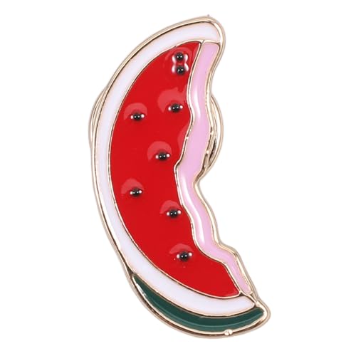 Mobestech Wassermelonen-anstecknadel Farbige Cartoon-brosche Emaille-kleidungsclip Für Damen Strickjacken-hemd-accessoire Süße Wassermelonenscheibe-kleiderclip von Mobestech