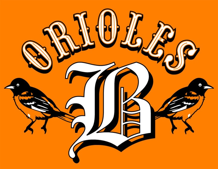 Original Baltimore "B" Mit Orioles T-Shirt-Herren von MobtownArts