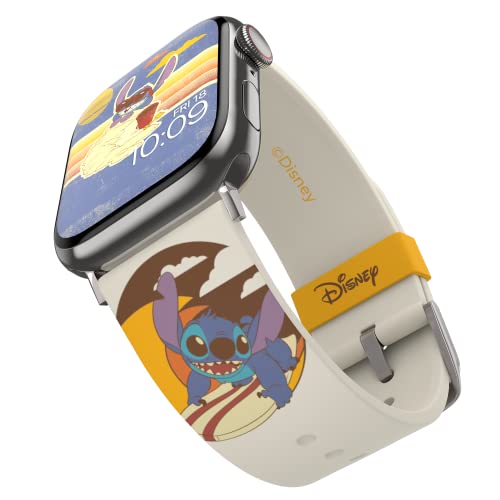 Disney: Stitch - Surfer Smartwatch Armband - Offiziell lizenziert, kompatibel mit jeder Größe und Serie der Apple Watch (Uhr nicht enthalten) von MobyFox