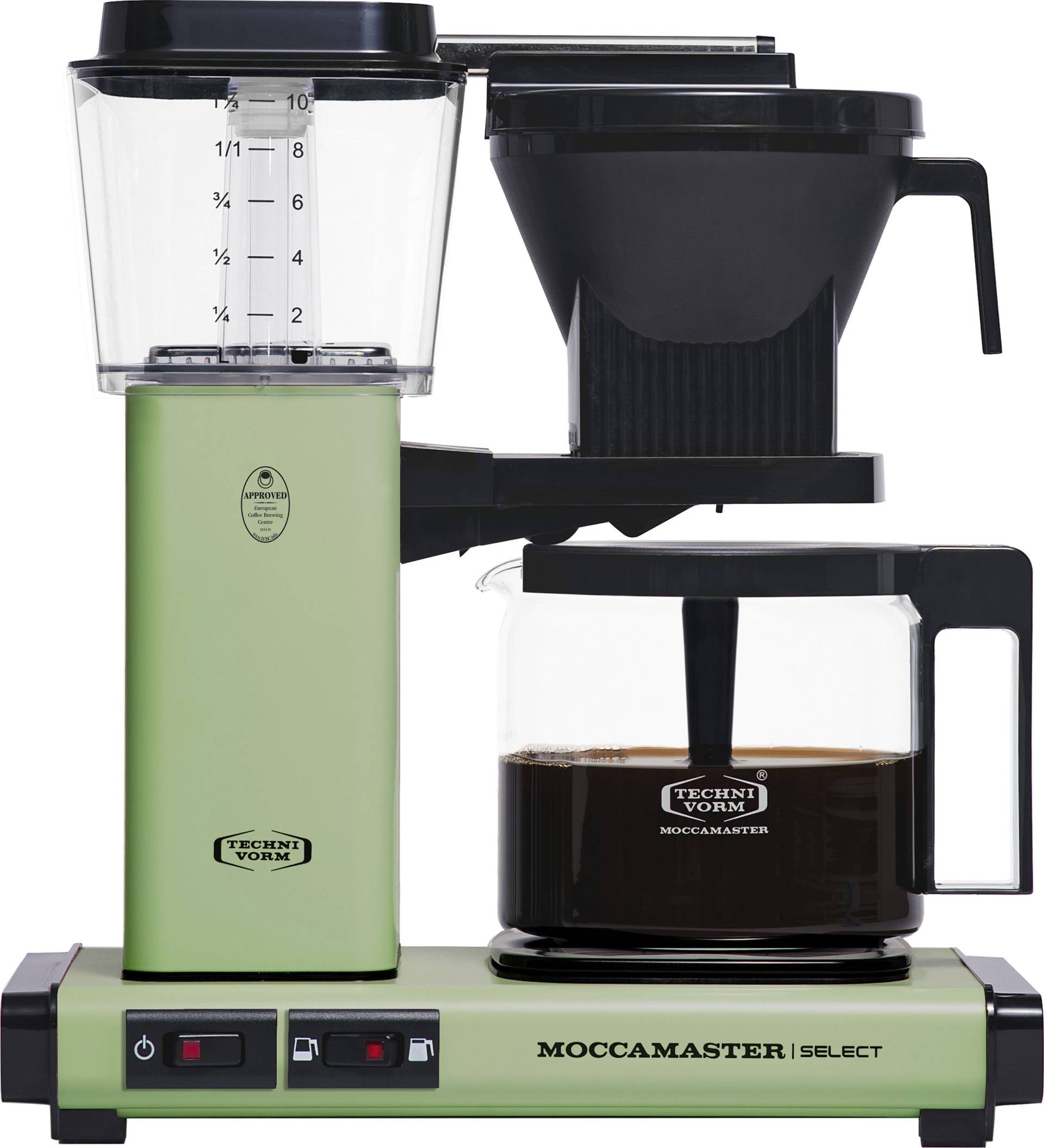 Moccamaster Filterkaffeemaschine "KBG Select pastel green", 1,25 l Kaffeekanne, Papierfilter, 1x4 von Moccamaster