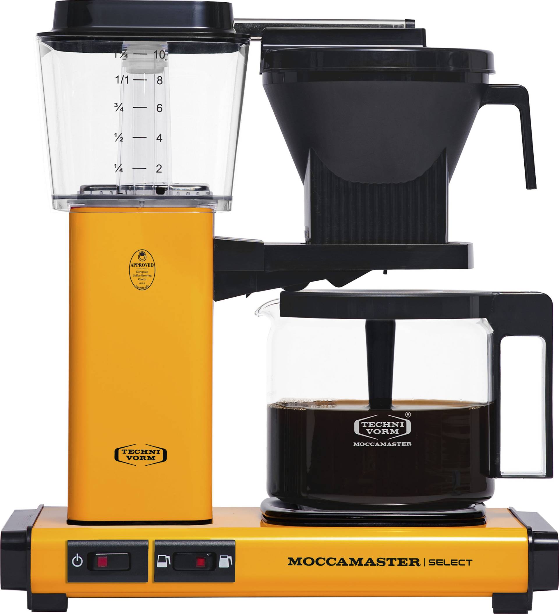 Moccamaster Filterkaffeemaschine "KBG Select yellow pepper", 1,25 l Kaffeekanne, Papierfilter, 1x4 von Moccamaster