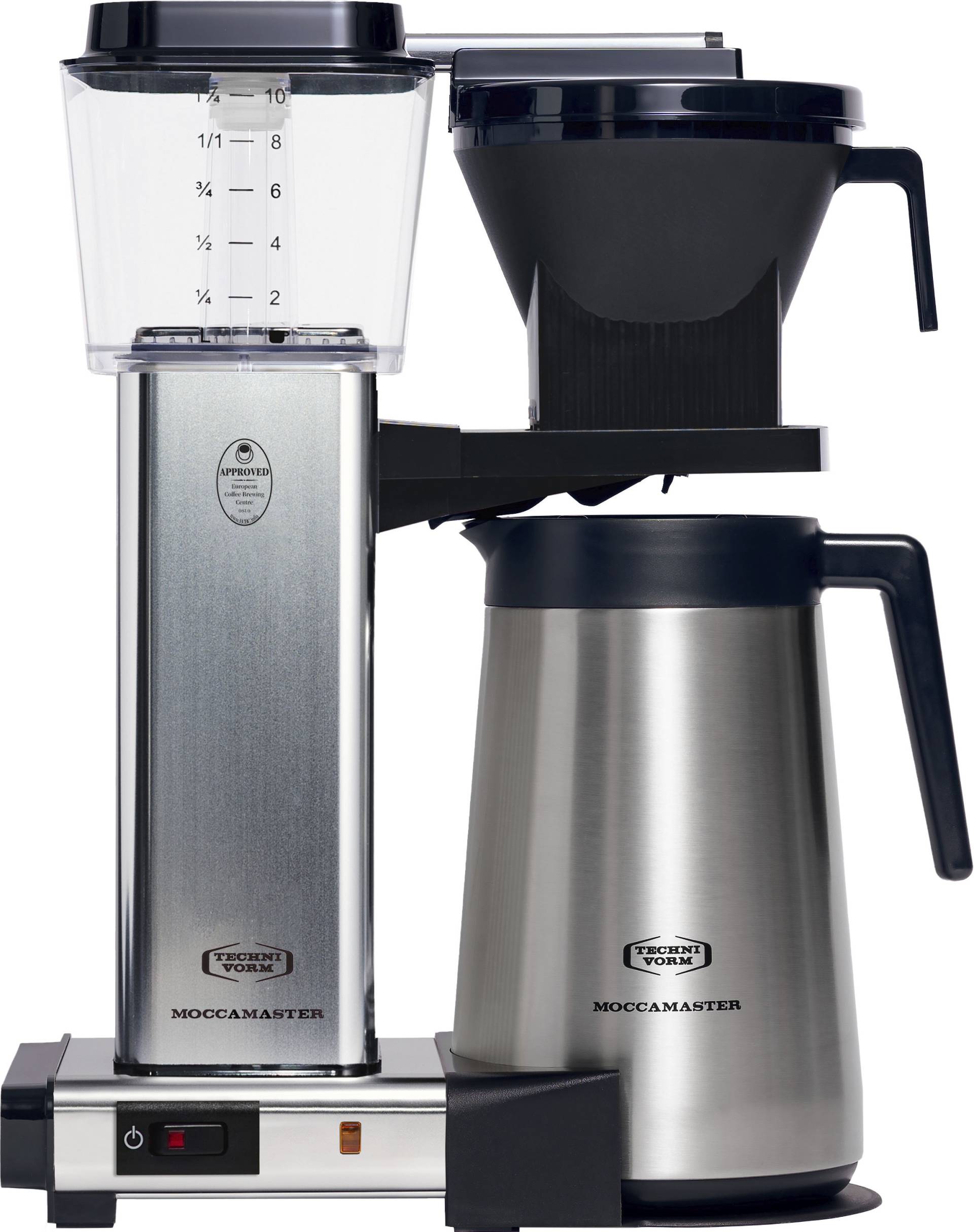 Moccamaster Filterkaffeemaschine "mit Thermoskanne KBGT 741 polished", 1,25 l Kaffeekanne, Papierfilter, 1x4 von Moccamaster