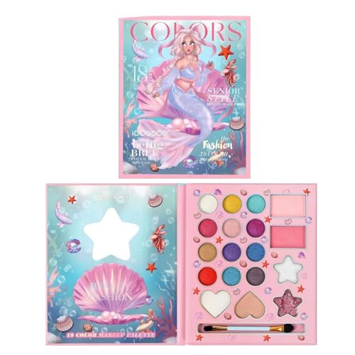 MockTota Schminkset Mädchen, Ungiftig und Abwaschbar Kinder Make-Up Set Mädchen, Karneval Schminke Kinderschminken Set, DIY Prinzessin Kids Makeup Set for Girls, Kinder Schminkpalette von MockTota