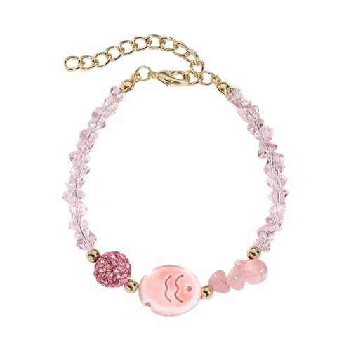 Elegante Verstellbare Meereskreaturen Charmalm Armband Keramik Schnecken Designs Kristalle Perlen Schmuck Geschenk Keramik Charme Armband von Mocoocouture