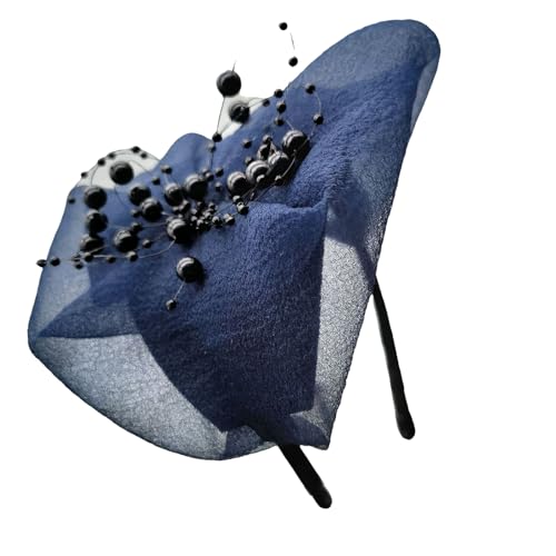 Elegantes Perlen Haar Accessoire Für Frauen Stilvolle Schleife Fascinators Stirnbänder Kopfbedeckung Für Partys Und Abende von Mocoocouture
