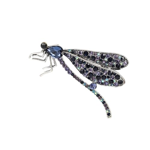 Exquisite Legierung Libellen Brosche Mit Strasssteinen Mode Elegante Brosche Legierungstextur Zum Hinzufügen Von Raffinesse Professional Revers Pin von Mocoocouture